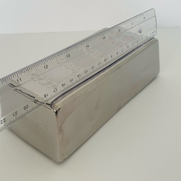 Silver Brick Piggy Bank - Picture 8 of 8